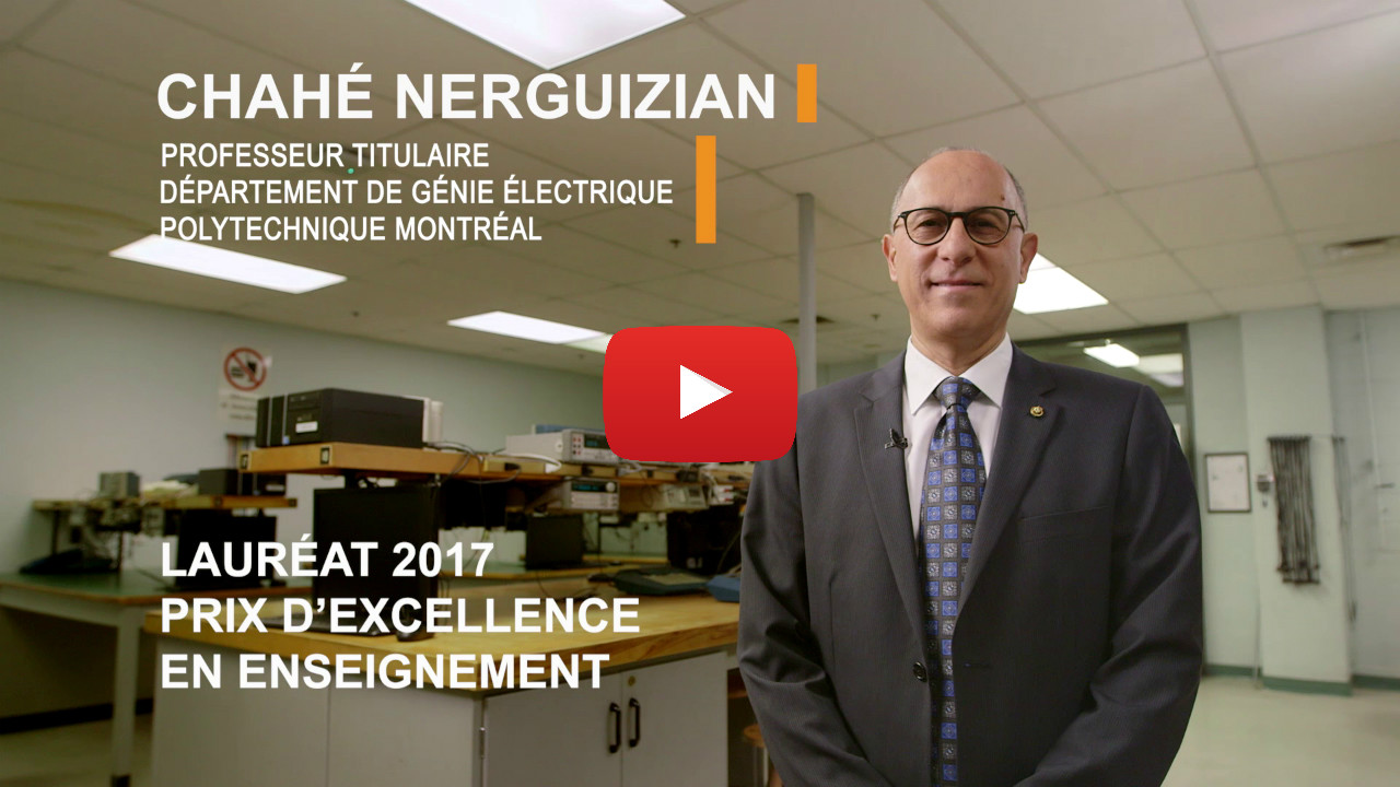 Chahé Nerguizian Prix d'excellence en enseignement